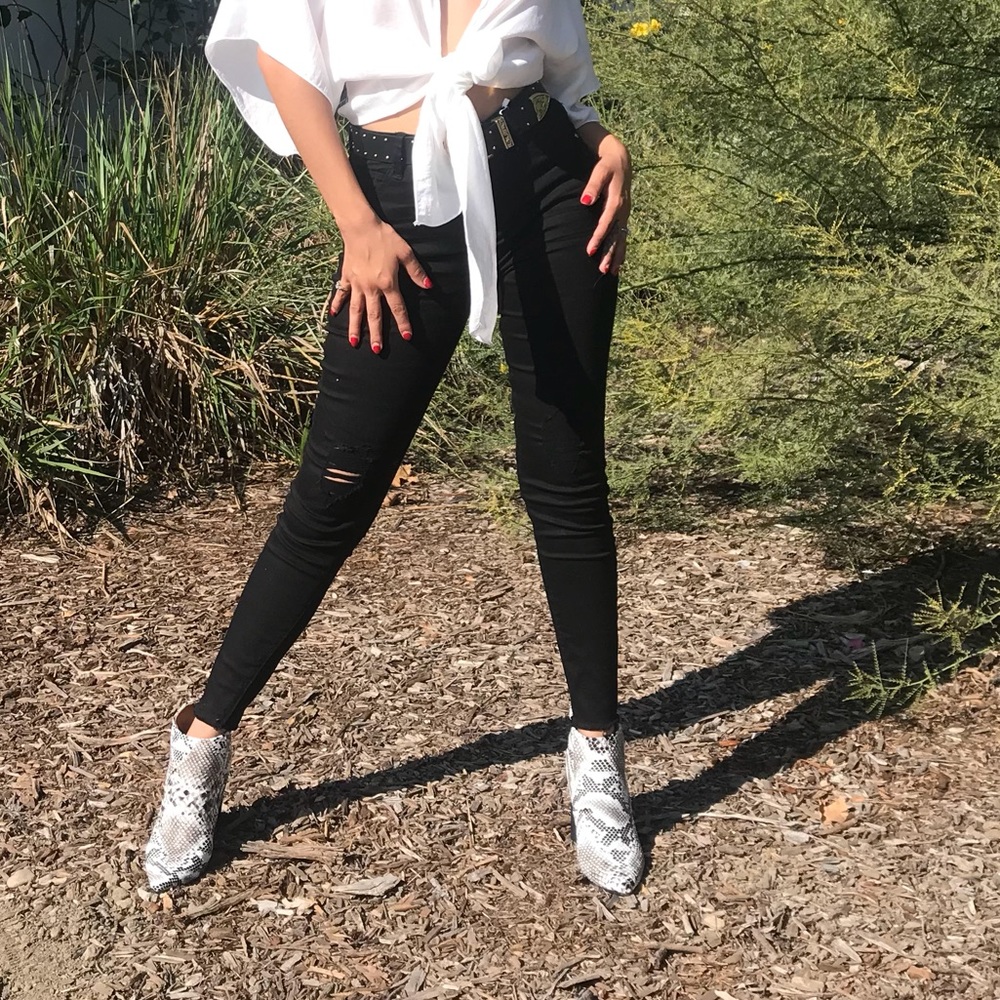 Hunter-Black Skinny Jeans